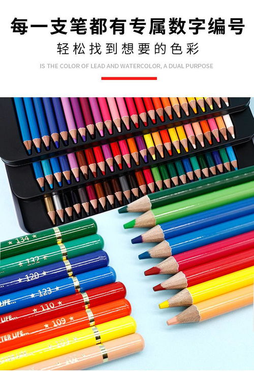 小学生彩铅套装24水溶性36画画笔文具美术用品48色72儿童彩色铅笔